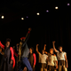 Irène Tassembédo’s troupe performs a contemporary solo piece called ‘And if one says no?’ on the opening night of FIDO at the French Institute in Ouagadougou.